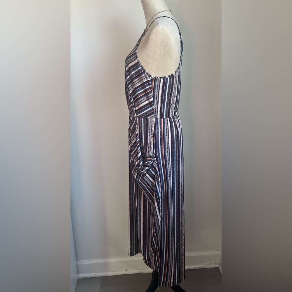 BCBGeneration Striped Maxi Dress With Pockets - Picture 2 of 10